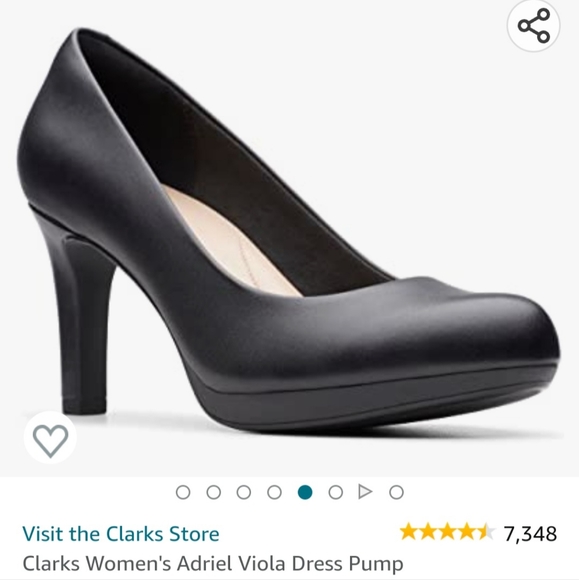 Clarks Shoes Clarks Black Adriel Viola Pumps Poshmark
